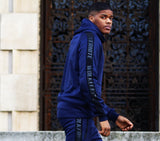 ACZ087 NAVY SHIROI TRACKSUIT HOODED TOP