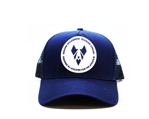 ACZ115 NAVY MESH TRUCKER CAP