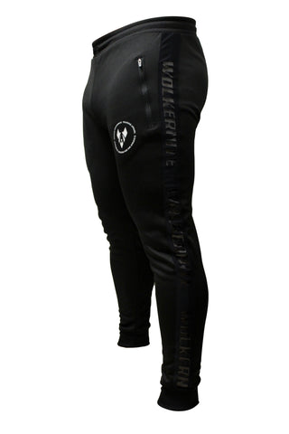ACZ093 BLACK SHIROI TRACKSUIT JOGGING BOTTOMS
