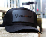 ACZ092 TRIPLE BLACK CURVED PEAK BASEBALL CAP