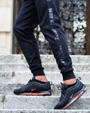 ACZ093 BLACK SHIROI TRACKSUIT JOGGING BOTTOMS