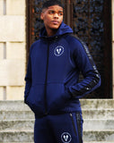 ACZ087 NAVY SHIROI TRACKSUIT HOODED TOP